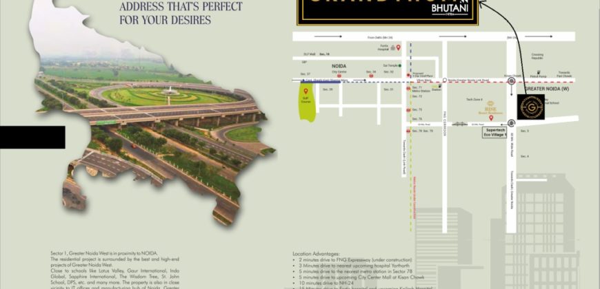 Grandthum Noida Extension, Grandthum Location Map