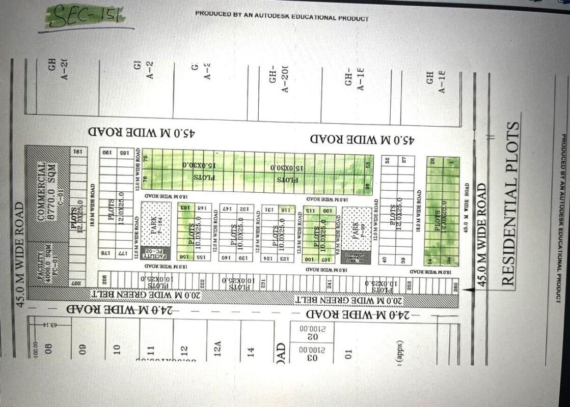 price of plot in Sector 151 Noida